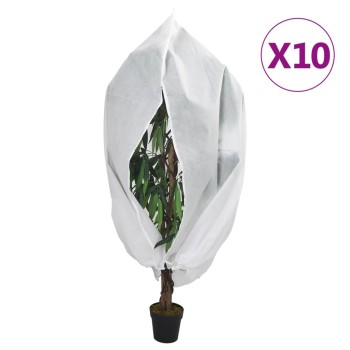 10 db növényvédő huzat cipzárral 70 g/m² 1x1,55 m