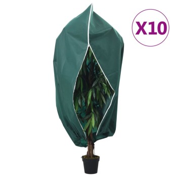 10 db növényvédő huzat cipzárral 70 g/m² 1,2x1,8 m