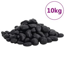 10 kg fekete csiszolt kavics 2-5 cm