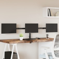 Tripla fekete acél monitorállvány vesa 75/100 mm