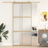 Aranyszínű esg tejüveg és alumínium tolóajtó 90 x 205 cm
