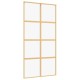 Aranyszínű átlátszó esg üveg és alumínium tolóajtó 102,5x205 cm