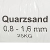 Szűrőhomok 25 kg 0,8-1,6 mm
