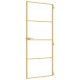 Arany edzett üveg és alumínium vékony beltéri ajtó 83x201,5 cm
