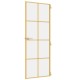 Arany edzett üveg és alumínium vékony beltéri ajtó 76x201,5 cm