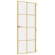 Arany edzett üveg és alumínium vékony beltéri ajtó 83x201,5 cm