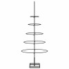 | fém karácsonyfa | állvánnyal 90 cm porszórt acél