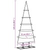 | fém karácsonyfa | állvánnyal 125 cm porszórt acél