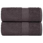 2 db antracit színű frogn vendégtörölköző 30 x 50 cm 360 g/m²