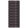 10 db antracit színű frogn kéztörlő 50 x 100 cm 360 g/m²