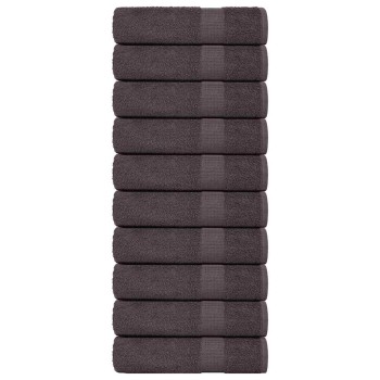 10 db antracit színű frogn fürdőlepedő 100 x 150 cm 360 g/m²