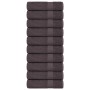10 db antracit színű frogn fürdőlepedő 100 x 150 cm 360 g/m²