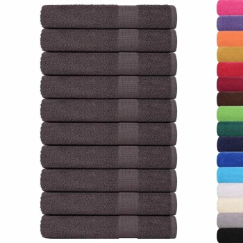 10 db antracit színű frogn törölköző 100 x 200 cm 360 g/m²