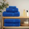 4 db kék színű frogn mintás kéztörlő 50 x 100 cm 360 g/m²