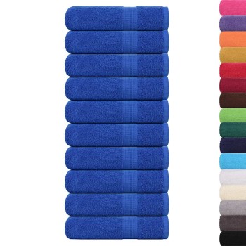 10 db kék frogn kéztörlő 50 x 100 cm 360 g/m²
