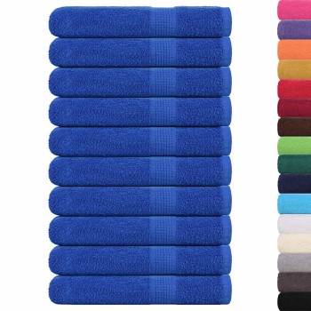 10 db frogn törölköző kék 100 x 200 cm 360 g/m²