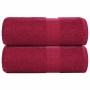 2 db bordói színű frogn mosdótörlő 30 x 30 cm 360 g/m²