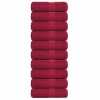 10 db frogn mosdótörlő bordó 30 x 30 cm 360 g/m²