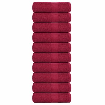 10 db bordó színű vendégtörölköző frogn 30 x 50 cm 360 g/m²