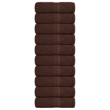 10 db frogn vendégtörölköző barna 30 x 50 cm 360 g/m²