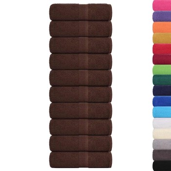 10 db frogn vendégtörölköző barna 30 x 50 cm 360 g/m²