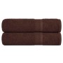 2 db frogn mintás kéztörlő barna 50 x 100 cm 360 g/m²