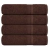 4 db frogn mintás kéztörlő barna 50 x 100 cm 360 g/m²