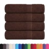 4 db frogn mintás kéztörlő barna 50 x 100 cm 360 g/m²