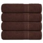 4 db barna frogn fürdőlepedő 100 x 150 cm 360 g/m²