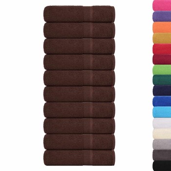 10 db barna frogn fürdőlepedő 100 x 150 cm 360 g/m²