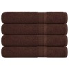 4 db frogn törölköző barna 100 x 200 cm 360 g/m²