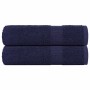 2 db sötétkék frogn fürdőlepedő 100 x 150 cm 360 g/m²