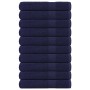 10 db sötétkék szaunatörölköző frogn 80 x 200 cm 360 g/m²