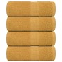 4 db arany színű frogn mosdótörölköző 30 x 30 cm 360 g/m²