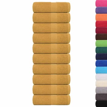 10 db frogn vendégtörölköző arany 30 x 50 cm 360 g/m²
