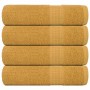 4 db frogn mintás kéztörlő arany 50 x 100 cm 360 g/m²