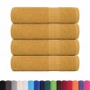 4 db frogn mintás kéztörlő arany 50 x 100 cm 360 g/m²