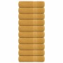 10 db arany színű frogn fürdőlepedő 100 x 150 cm 360 g/m²