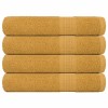 4 db frogn szaunatörölköző arany 80 x 200 cm 360 g/m²