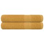 2 db frogn törölköző arany 100 x 200 cm 360 g/m²