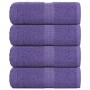 4 db lila frogn mosdótörlő 30 x 30 cm 360 g/m²