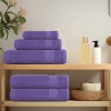 10 db lila frogn mosdótörlő 30 x 30 cm 360 g/m²