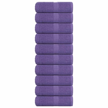 10 db frogn vendégtörölköző lila 30 x 50 cm 360 g/m²
