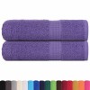 2 db frogn mintás kéztörlő lila 50 x 100 cm 360 g/m²