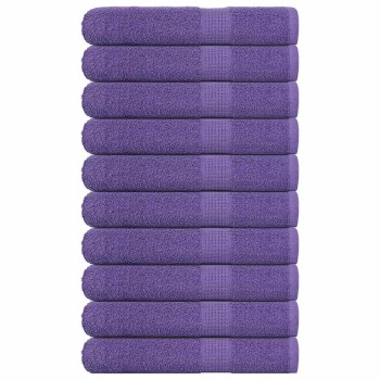 10 db frogn törölköző lila 100 x 200 cm 360 g/m²