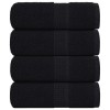 4 db frogn vendégtörölköző fekete 30 x 50 cm 360 g/m²