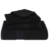 4 db frogn vendégtörölköző fekete 30 x 50 cm 360 g/m²