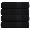 4 db frogn mintás kéztörlő fekete 50 x 100 cm 360 g/m²