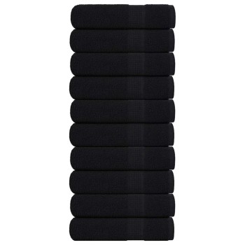 10 db frogn zuhanytörölköző fekete 70 x 140 cm 360 g/m²