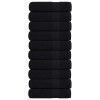 10 db frogn fürdőlepedő fekete 100 x 150 cm 360 g/m²